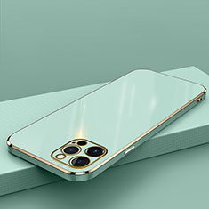 Silikon Hülle Handyhülle Ultra Dünn Flexible Schutzhülle Tasche S04 für Apple iPhone 14 Pro Grün