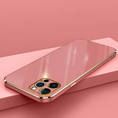 Silikon Hülle Handyhülle Ultra Dünn Flexible Schutzhülle Tasche S04 für Apple iPhone 14 Pro Rot