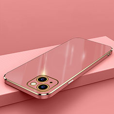Silikon Hülle Handyhülle Ultra Dünn Flexible Schutzhülle Tasche S04 für Apple iPhone 14 Rot
