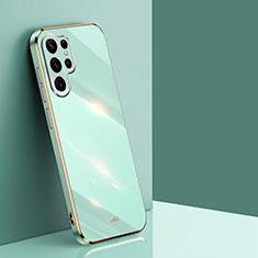 Silikon Hülle Handyhülle Ultra Dünn Flexible Schutzhülle Tasche S04 für Samsung Galaxy S21 Ultra 5G Grün