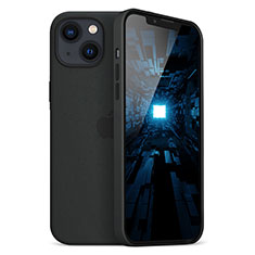 Silikon Hülle Handyhülle Ultra Dünn Flexible Schutzhülle Tasche S05 für Apple iPhone 14 Schwarz