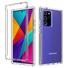 Silikon Hülle Handyhülle Ultra Dünn Flexible Schutzhülle Tasche Transparent Vorder und Rückseite 360 Grad Ganzkörper Farbverlauf für Samsung Galaxy Note 20 Ultra 5G Klar
