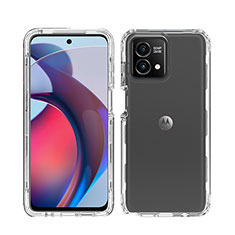 Silikon Hülle Handyhülle Ultra Dünn Flexible Schutzhülle Tasche Transparent Vorder und Rückseite 360 Grad Ganzkörper für Motorola Moto G Stylus (2023) 4G Klar