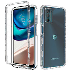 Silikon Hülle Handyhülle Ultra Dünn Flexible Schutzhülle Tasche Transparent Vorder und Rückseite 360 Grad Ganzkörper für Motorola Moto G42 Klar