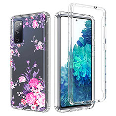 Silikon Hülle Handyhülle Ultra Dünn Flexible Schutzhülle Tasche Transparent Vorder und Rückseite 360 Grad Ganzkörper für Samsung Galaxy S20 FE (2022) 5G Rosa