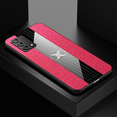 Silikon Hülle Handyhülle Ultra Dünn Flexible Schutzhülle Tasche X01L für Oppo A74 4G Rot
