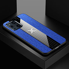 Silikon Hülle Handyhülle Ultra Dünn Flexible Schutzhülle Tasche X01L für Oppo Find X3 Pro 5G Blau