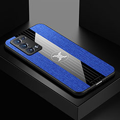 Silikon Hülle Handyhülle Ultra Dünn Flexible Schutzhülle Tasche X01L für Oppo Reno6 Pro+ Plus 5G Blau