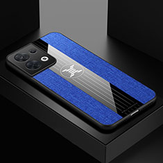 Silikon Hülle Handyhülle Ultra Dünn Flexible Schutzhülle Tasche X01L für Oppo Reno8 5G Blau