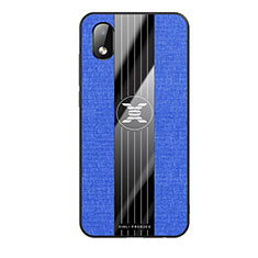 Silikon Hülle Handyhülle Ultra Dünn Flexible Schutzhülle Tasche X01L für Samsung Galaxy A01 Core Blau