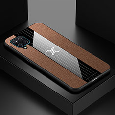 Silikon Hülle Handyhülle Ultra Dünn Flexible Schutzhülle Tasche X01L für Samsung Galaxy A12 5G Braun