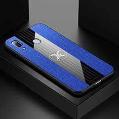 Silikon Hülle Handyhülle Ultra Dünn Flexible Schutzhülle Tasche X01L für Samsung Galaxy A30 Blau