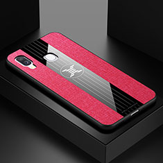 Silikon Hülle Handyhülle Ultra Dünn Flexible Schutzhülle Tasche X01L für Samsung Galaxy A40 Rot