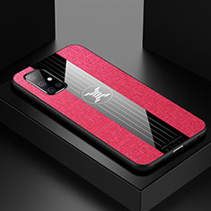 Silikon Hülle Handyhülle Ultra Dünn Flexible Schutzhülle Tasche X01L für Samsung Galaxy A51 4G Rot