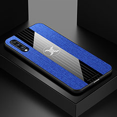 Silikon Hülle Handyhülle Ultra Dünn Flexible Schutzhülle Tasche X01L für Samsung Galaxy A70 Blau