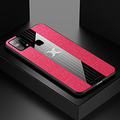 Silikon Hülle Handyhülle Ultra Dünn Flexible Schutzhülle Tasche X01L für Samsung Galaxy M21s Rot
