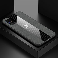 Silikon Hülle Handyhülle Ultra Dünn Flexible Schutzhülle Tasche X01L für Samsung Galaxy M51 Grau