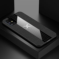 Silikon Hülle Handyhülle Ultra Dünn Flexible Schutzhülle Tasche X01L für Samsung Galaxy M51 Schwarz