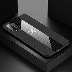 Silikon Hülle Handyhülle Ultra Dünn Flexible Schutzhülle Tasche X01L für Samsung Galaxy Note 10 Plus 5G Schwarz