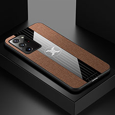 Silikon Hülle Handyhülle Ultra Dünn Flexible Schutzhülle Tasche X01L für Samsung Galaxy Note 20 Ultra 5G Braun