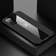 Silikon Hülle Handyhülle Ultra Dünn Flexible Schutzhülle Tasche X01L für Samsung Galaxy S20 Lite 5G Schwarz