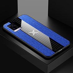 Silikon Hülle Handyhülle Ultra Dünn Flexible Schutzhülle Tasche X01L für Vivo V20 Blau