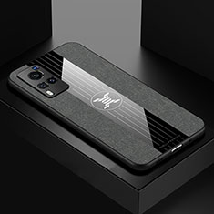 Silikon Hülle Handyhülle Ultra Dünn Flexible Schutzhülle Tasche X01L für Vivo X60 Pro 5G Grau