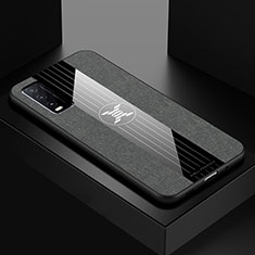 Silikon Hülle Handyhülle Ultra Dünn Flexible Schutzhülle Tasche X01L für Vivo Y12s Grau