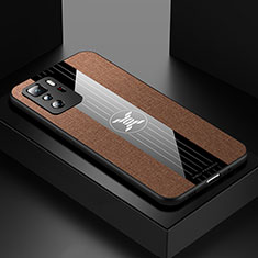 Silikon Hülle Handyhülle Ultra Dünn Flexible Schutzhülle Tasche X01L für Xiaomi Poco X3 GT 5G Braun