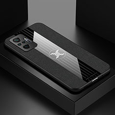 Silikon Hülle Handyhülle Ultra Dünn Flexible Schutzhülle Tasche X01L für Xiaomi Redmi Note 10 Pro Max Schwarz