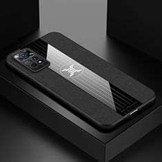 Silikon Hülle Handyhülle Ultra Dünn Flexible Schutzhülle Tasche X01L für Xiaomi Redmi Note 11 4G (2022) Schwarz