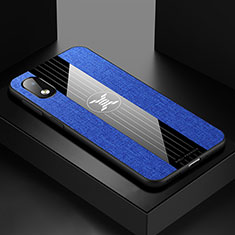 Silikon Hülle Handyhülle Ultra Dünn Flexible Schutzhülle Tasche X02L für Samsung Galaxy A01 Core Blau