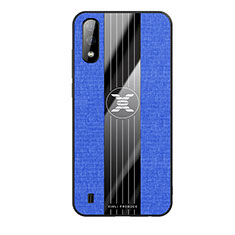 Silikon Hülle Handyhülle Ultra Dünn Flexible Schutzhülle Tasche X02L für Samsung Galaxy A01 SM-A015 Blau