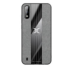 Silikon Hülle Handyhülle Ultra Dünn Flexible Schutzhülle Tasche X02L für Samsung Galaxy A01 SM-A015 Grau