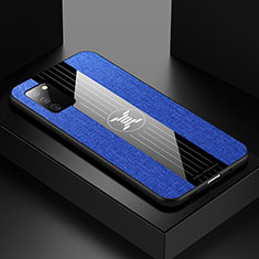 Silikon Hülle Handyhülle Ultra Dünn Flexible Schutzhülle Tasche X02L für Samsung Galaxy A03s Blau