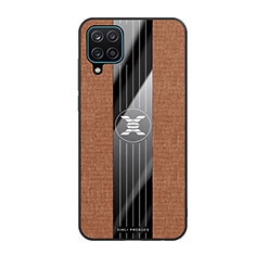 Silikon Hülle Handyhülle Ultra Dünn Flexible Schutzhülle Tasche X02L für Samsung Galaxy A12 Braun