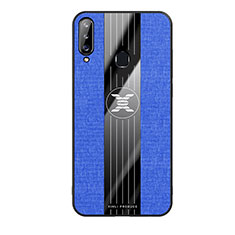 Silikon Hülle Handyhülle Ultra Dünn Flexible Schutzhülle Tasche X02L für Samsung Galaxy A20s Blau