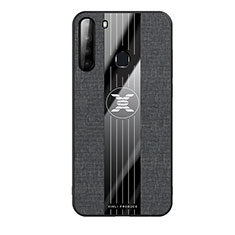 Silikon Hülle Handyhülle Ultra Dünn Flexible Schutzhülle Tasche X02L für Samsung Galaxy A21 Schwarz