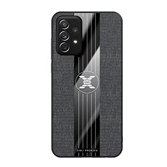Silikon Hülle Handyhülle Ultra Dünn Flexible Schutzhülle Tasche X02L für Samsung Galaxy A72 5G Schwarz
