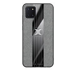 Silikon Hülle Handyhülle Ultra Dünn Flexible Schutzhülle Tasche X02L für Samsung Galaxy A81 Grau
