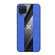 Silikon Hülle Handyhülle Ultra Dünn Flexible Schutzhülle Tasche X02L für Samsung Galaxy M12 Blau