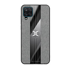 Silikon Hülle Handyhülle Ultra Dünn Flexible Schutzhülle Tasche X02L für Samsung Galaxy M12 Grau