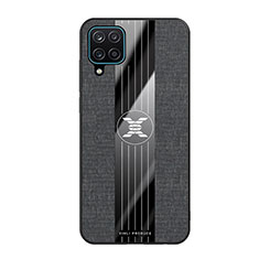 Silikon Hülle Handyhülle Ultra Dünn Flexible Schutzhülle Tasche X02L für Samsung Galaxy M12 Schwarz