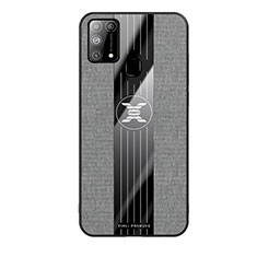 Silikon Hülle Handyhülle Ultra Dünn Flexible Schutzhülle Tasche X02L für Samsung Galaxy M21s Grau