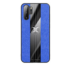 Silikon Hülle Handyhülle Ultra Dünn Flexible Schutzhülle Tasche X02L für Samsung Galaxy Note 10 Plus 5G Blau