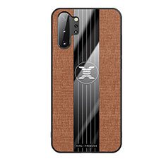 Silikon Hülle Handyhülle Ultra Dünn Flexible Schutzhülle Tasche X02L für Samsung Galaxy Note 10 Plus 5G Braun
