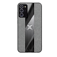 Silikon Hülle Handyhülle Ultra Dünn Flexible Schutzhülle Tasche X02L für Samsung Galaxy Note 20 5G Grau