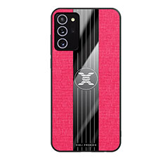Silikon Hülle Handyhülle Ultra Dünn Flexible Schutzhülle Tasche X02L für Samsung Galaxy Note 20 5G Rot