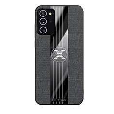 Silikon Hülle Handyhülle Ultra Dünn Flexible Schutzhülle Tasche X02L für Samsung Galaxy Note 20 5G Schwarz