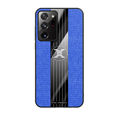 Silikon Hülle Handyhülle Ultra Dünn Flexible Schutzhülle Tasche X02L für Samsung Galaxy Note 20 Ultra 5G Blau